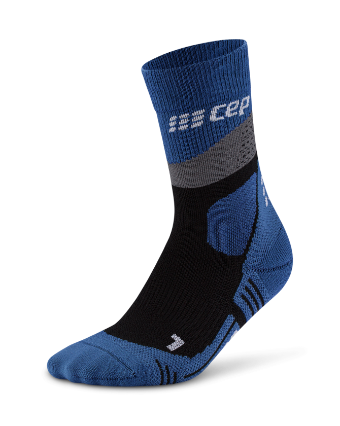 CEP max cushion socks hiking mid cut grey/blue für Frauen