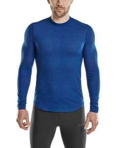 CEP cold weather merino shirt long sleeve für Männer in blue