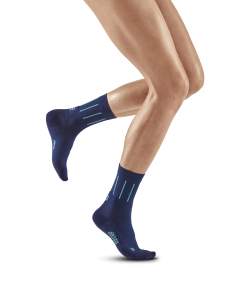 CEP pinstripe socks running mid cut für Frauen in blue